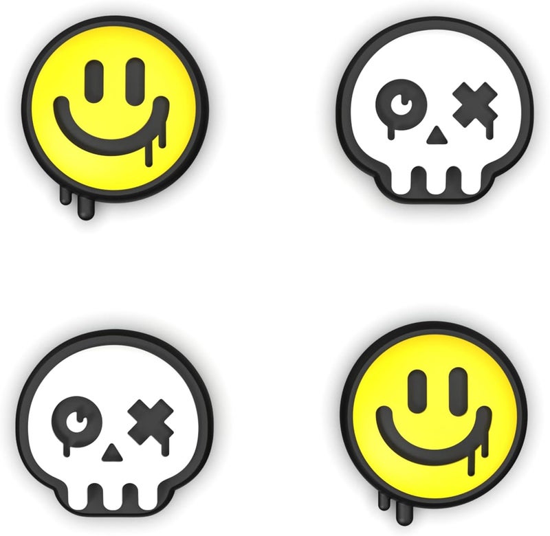 playvital Halloween Joystick Caps for Nintendo Switch, Thumbstick Caps for Switch Lite, Analog Cover for OLED Joycon Thumb Grips - Happy & Gloomy Style B - Image 1